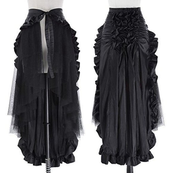 CHINA SIZING Dresses & Skirts - Black Tulle Tutu Bustle Skirt